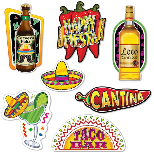 Beistle Fiesta Bar Cutout Set